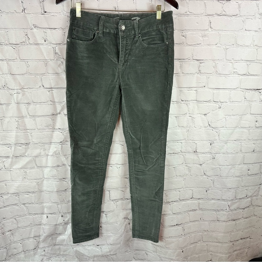 seven7 Womens Gray tummyless high rise skinny brushed/velvet Jeans